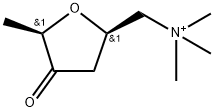 (2S,5S)-Tetrahydro-4-oxo-5,N,N,N-tetramethyl-2-furanmethanaminium Struktur