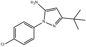 5-TERT-BUTYL-2-(4-CHLORO-PHENYL)-2H-PYRAZOL-3-YLAMINE Structure