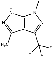6-甲基-4-(三氟甲基)-2,6-二氢吡唑并[3,4-C]吡唑-3-胺,478047-15-3,结构式