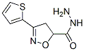 5-Isoxazolecarboxylicacid,4,5-dihydro-3-(2-thienyl)-,hydrazide(9CI) Structure