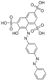 7-Hydroxy-8-[4-(phenylazo)phenylazo]-1,3,6-naphthalenetrisulfonic acid|