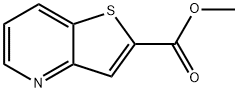 チエノ[3,2-B]ピリジン-2-カルボン酸メチル 化学構造式