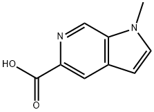 1H-Pyrrolo[2,3-c]pyridine-5-carboxylic acid, 1-Methyl Struktur