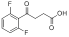 4-(2,6-ジフルオロフェニル)-4-オキソ酪酸 化学構造式