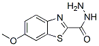 2-Benzothiazolecarboxylicacid,6-methoxy-,hydrazide(9CI) Structure