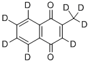 2-メチル-1,4-ナフトキノン-D8 化学構造式
