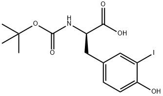 BOC-D-3-碘酪氨酸, 478183-68-5, 结构式