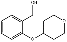 [2-(Tetrahydropyran-4-yloxy)phenyl]methanol 结构式
