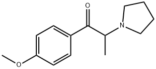 4'-Methoxy-α-pyrrolidinopropiophenone Hydrochloride Structure