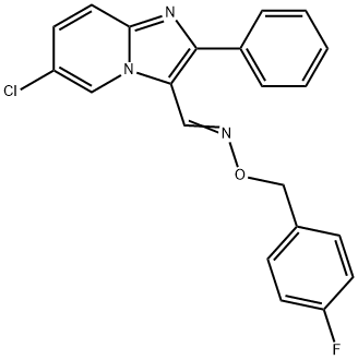 2-(4-クロロフェニル)イミダゾ[1,2-a]ピリジン-3-イルメタノン 化学構造式