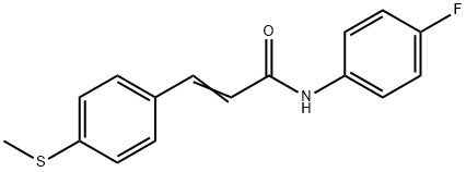 (E)-N-(4-FLUOROPHENYL)-3-[4-(METHYLSULFANYL)PHENYL]-2-PROPENAMIDE Struktur