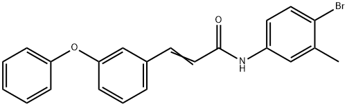 (E)-N-(4-BROMO-3-METHYLPHENYL)-3-(3-PHENOXYPHENYL)-2-PROPENAMIDE|