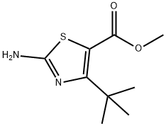 2-アミノ-4-(TERT-ブチル)チアゾール-5-カルボン酸メチル 化学構造式