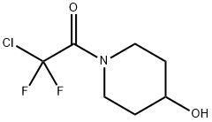 2-クロロ-2,2-ジフルオロ-1-(4-ヒドロキシピペリジノ)-1-エタノン 化学構造式