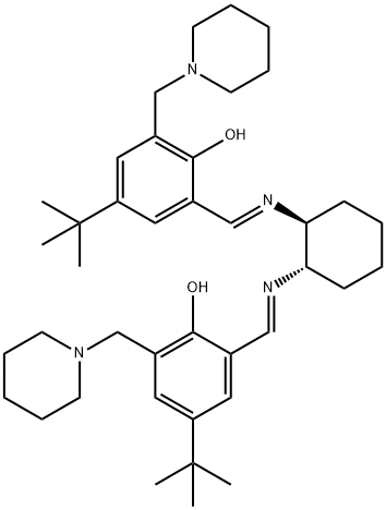 2,2'-((1S,2S)-1,2-CYCLOHEXANEDIYLBIS((E&|2,2′-[(1S,2S)-1,2-环己二基双[(E)-(次氮基次甲基)]]双[4-(叔丁基)-6-(4-哌啶基甲基)苯酚]