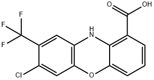 10H-Phenoxazine-1-carboxylic  acid,  7-chloro-8-(trifluoromethyl)- Structure