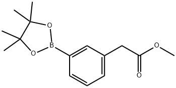 Methyl 2-(3-(4,4,5,5-tetramethyl-1,3,2-dioxaborolan-2-yl)phenyl)acetate Structure