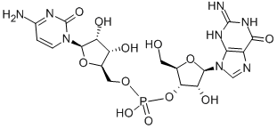 3'-O-(5'-シチジル)グアノシン 化学構造式