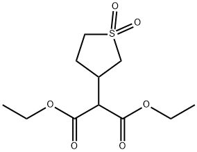 DIETHYL (1,1-DIOXIDOTETRAHYDROTHIEN-3-YL)MALONATE Struktur
