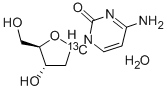 2'-デオキシシチジン-1'-13C一水和物 化学構造式