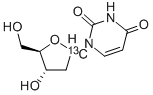 [1'-13C]2'-DEOXYURIDINE Structure