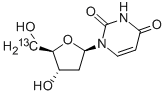 [5'-13C]2'-DEOXYURIDINE Struktur