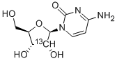 シチジン-2'-13C 化学構造式