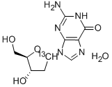 [1'-13C]2'-DEOXYGUANOSINE MONOHYDRATE Struktur