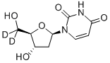 [5',5''-2H2]2'-DEOXYURIDINE Struktur