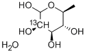 6-DEOXY-L-[2-13C]MANNOSE MONOHYDRATE Struktur