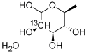 6-DEOXY-L-[2-13C]MANNOSE MONOHYDRATE Structure