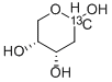 2-デオキシ-D-リボース-1-13C 化学構造式