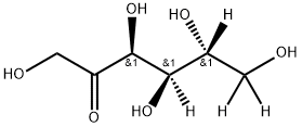 D-[4,5,6,6'-2H4]FRUCTOSE 结构式