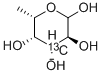 6-DEOXY-L-[3-13C]GALACTOSE 结构式