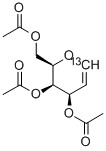 トリ-O-アセチル-D-[1-13C]ガラクタール 化学構造式
