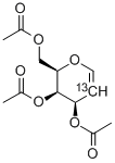 トリ-O-アセチル-D-[2-13C]ガラクタール 化学構造式