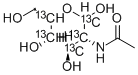 2-ACETAMIDO-2-DEOXY-D-[UL-13C6]GLUCOSE Structure