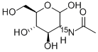 2-[15N]ACETAMIDO-2-DEOXY-D-GLUCOSE Structure