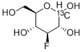 3-DEOXY-3-FLUORO-D-[1-13C]GLUCOSE 结构式