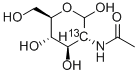 2-ACETAMIDO-2-DEOXY-D-[2-13C]GLUCOSE Structure