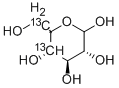 D-グルコース-4,6-13C2 化学構造式