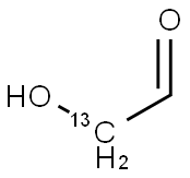 [2-13C]GLYCOLALDEHYDE, 478529-67-8, 结构式