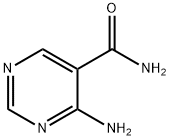 4-アミノ-5-ピリミジンカルボキサミド 化学構造式