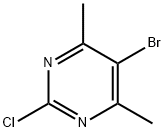 5-ブロモ-2-クロロ-4,6-ジメチルピリミジン 化学構造式