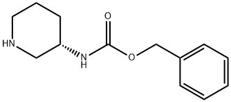ベンジル N-[(3S)-ピペリジン-3-イル]カルバメート 化学構造式