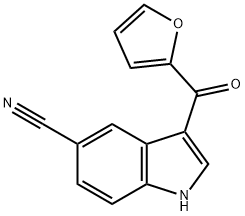 3-(furan-2-carbonyl)-1H-indole-5-carbonitrile Structure