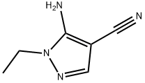5-AMINO-1-ETHYL-1H-PYRAZOLE-4-CARBONITRILE Structure