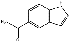 1H-吲唑-5-羧酰胺, 478829-34-4, 结构式