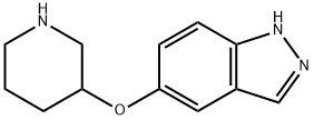 5-(哌啶-3-氧基)-1氢-吲唑, 478831-60-6, 结构式