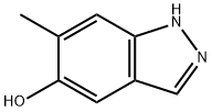 6-メチル-1H-インダゾール-5-オール 化学構造式